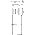 3 mm diameter cable wire seal for locking containers